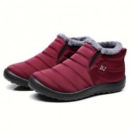 Men's Casual Boots, Waterproof Windproof Side-zipper Ankle Boots For Winter