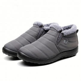 Men's Casual Boots, Waterproof Windproof Side-zipper Ankle Boots For Winter