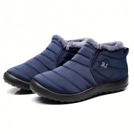 Men's Casual Boots, Waterproof Windproof Side-zipper Ankle Boots For Winter