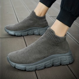 Men's Sock Shoes Slip-on Sneakers - Athletic Shoes - Lightweight And Breathable Walking Shoes