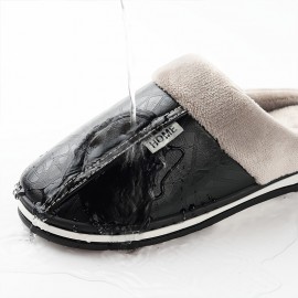 Men's Slippers Home Winter Indoor Warm Shoes Thick Bottom Plush Waterproof House Slippers Classic Men Cotton Shoes