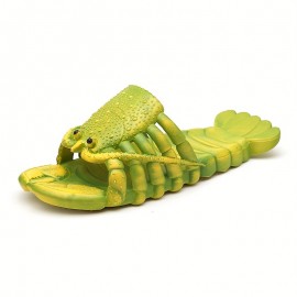 Men's Lobster Slide Sandals, Casual Non Slip Shoes, Open Toe Shoes For Outdoor Beach, Spring And Summer