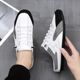 Men's Slip-on Mules Half Sneakers, Casual Walking Shoes Outdoor, Backless Sneakers, Open Back Shoes