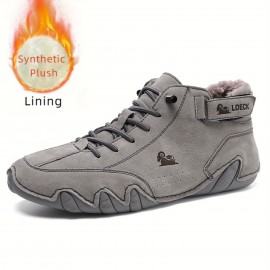 Men's Handmade Hook And Loop Fastener Casual Sneakers Non-Slip Breathable Boots