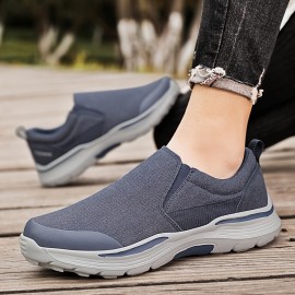 Men's Canvas Breathable Slip On Loafer Shoes Walking Sneakers