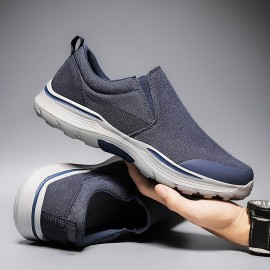 Men's Canvas Breathable Slip On Loafer Shoes Walking Sneakers