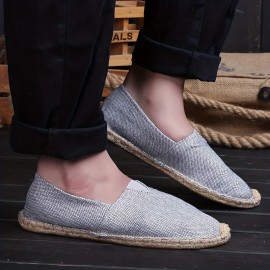 Men's Espadrilles Loafer Shoes, Casual Slip-on Shoes, Comfortable Walking Shoes