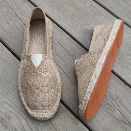 Men's Espadrilles Loafer Shoes, Casual Slip-on Shoes, Comfortable Walking Shoes