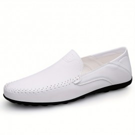 Men's Stitch Detail Loafer Shoes, Comfy Non-slip Slip On Shoes, Men's Shoes, Spring And Summer