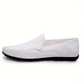 Men's Stitch Detail Loafer Shoes, Comfy Non-slip Slip On Shoes, Men's Shoes, Spring And Summer