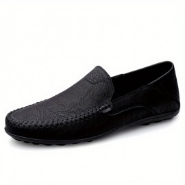 Men's Stitch Detail Loafer Shoes, Comfy Non-slip Slip On Shoes, Men's Shoes, Spring And Summer