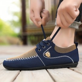 Men's Derby Shoes Sneakers, Casual Walking Shoes Lace-up Front Shoes For Men