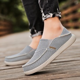 Men's Canvas Slip On Loafer Shoes Breathable Lightweight Sneakers