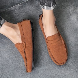 Men's Fashion Comfy Loafers, Wear-resistant Non-Slip Smart Casual Shoes