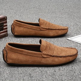 Men's Fashion Comfy Loafers, Wear-resistant Non-Slip Smart Casual Shoes