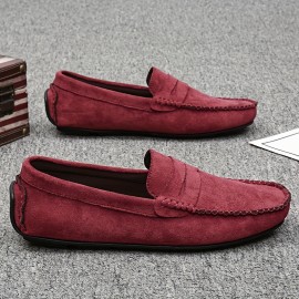 Men's Fashion Comfy Loafers, Wear-resistant Non-Slip Smart Casual Shoes