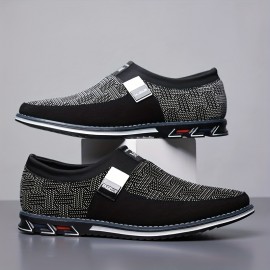 Men's Smart Casual Slip On Loafers With Assorted Colors, Dress Up Walking Shoes