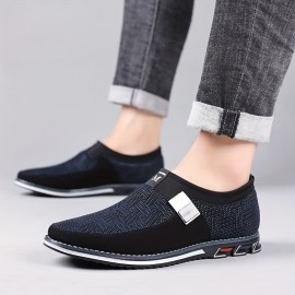 Men's Smart Casual Slip On Loafers With Assorted Colors, Dress Up Walking Shoes