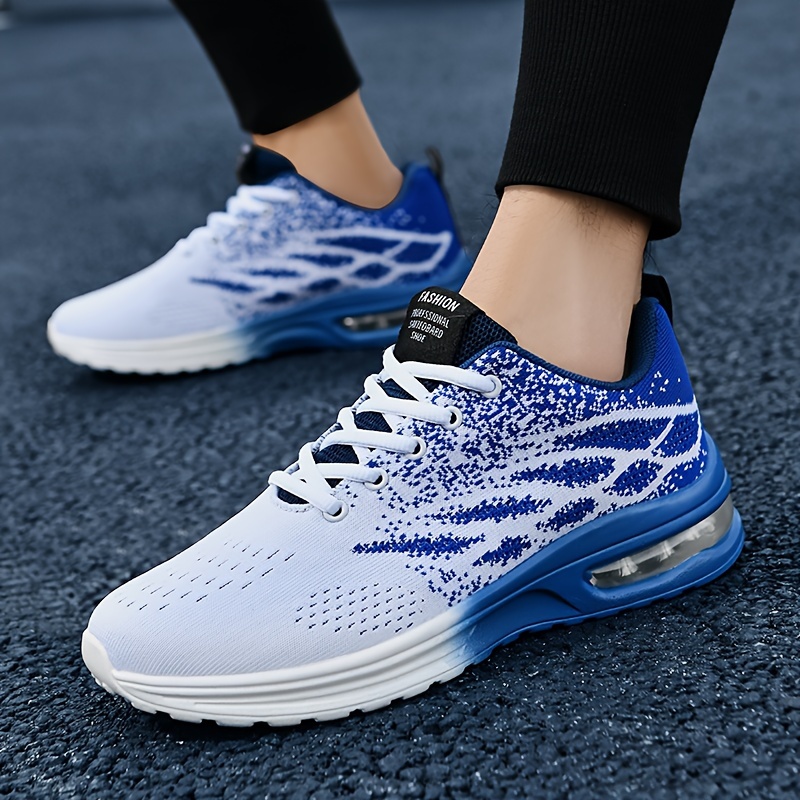 athletic shoes, mens lace up sneakers athletic shoes with air cushion shock absorbing and breathable running basketball workout gym details 13