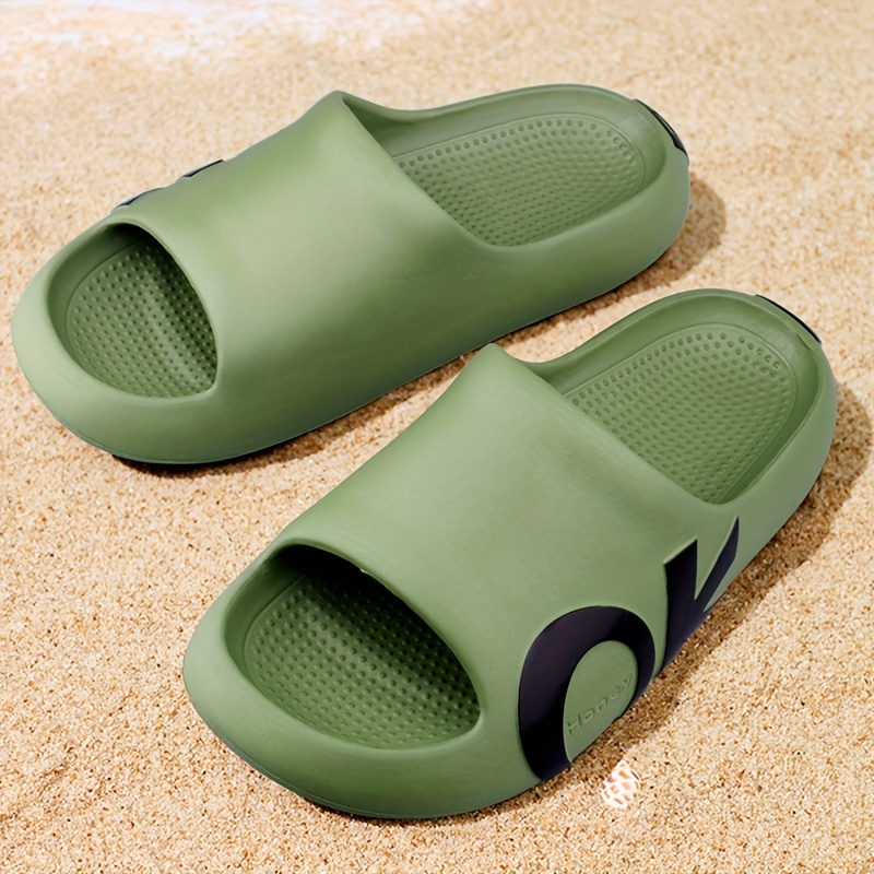 mens eva cloud slides casual non slip slippers open toe shoes for indoor outdoor beach shower spring and summer details 1