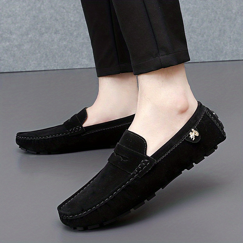 mens moccasins penny loafer shoes driving shoes comfy non slip slip on shoes mens footwear all seasons details 15