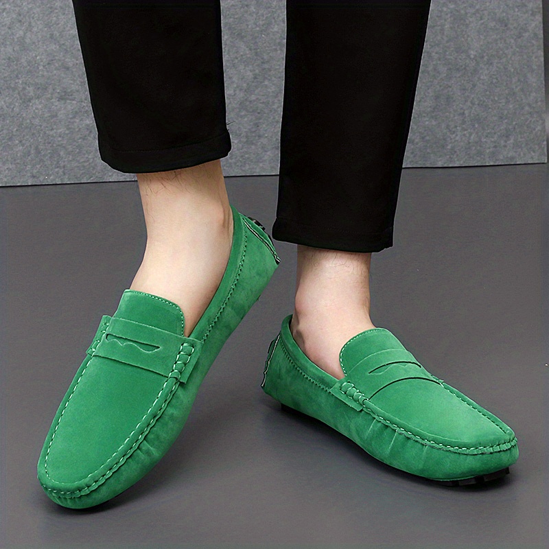 mens moccasins penny loafer shoes driving shoes comfy non slip slip on shoes mens footwear all seasons details 25