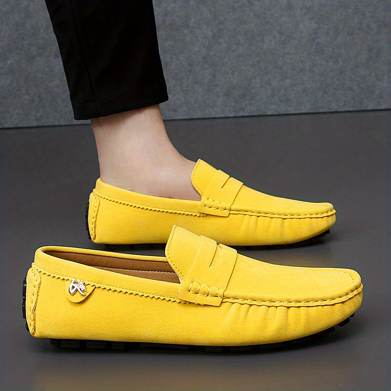 mens moccasins penny loafer shoes driving shoes comfy non slip slip on shoes mens footwear all seasons details 35