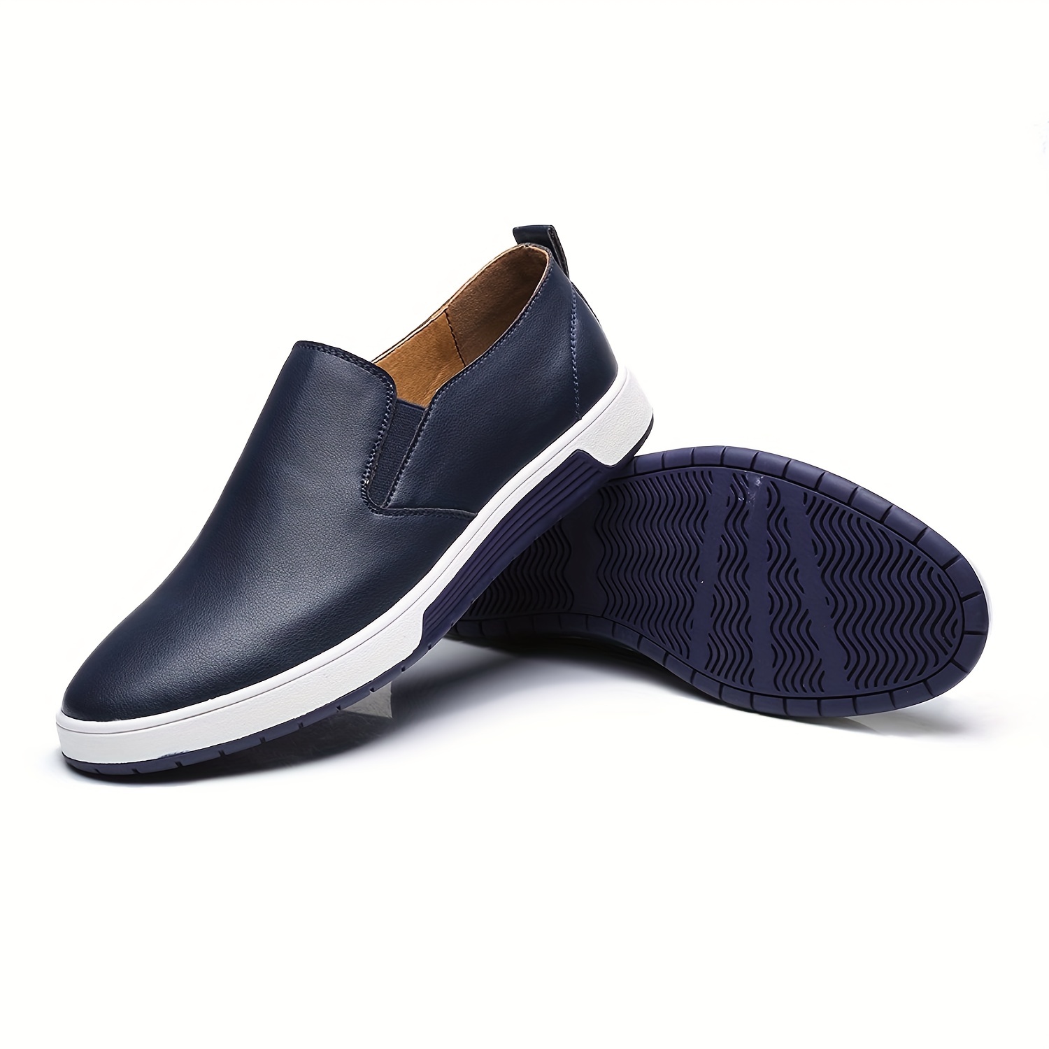 mens comfortable slip on smart casual shoes minimalist flat loafers fathers day gifts details 5