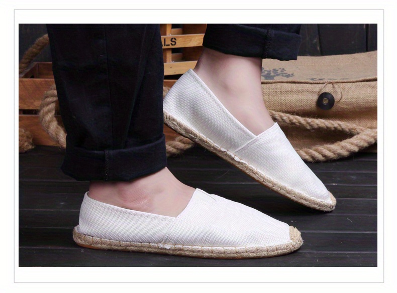 espadrilles loafer shoes, mens espadrilles loafer shoes casual slip on shoes comfortable walking shoes details 6